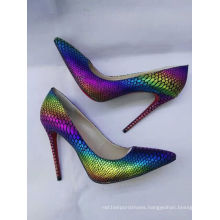 Rainbow Color High Heel Ladies Shoes (G-28)